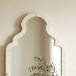 Bone Inlay Mirror Frame Wall Decorative Wooden Vanity Mirror Luxury Home Decor - Image 2