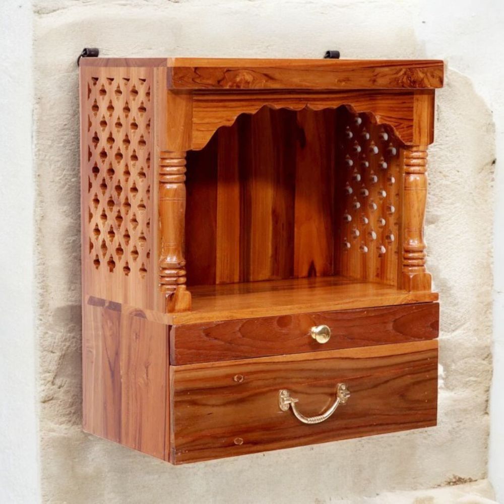 5-34-2.jpg Handmade Spiritual Wooden Temple for Home - Image 1