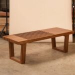 Wooden Solid Teak Wood Bench - Image 2