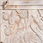 Wooden 2-Door Storage Sideboard with Curved Furniture - Image 5