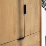 Wooden Cabinet with Mini Display Shelves - Image 5