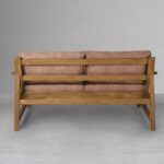 Wooden 2 Seater Sofa - Image 3