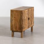Wooden Artistic Hand Curved 2 Door Sideboard Furniture - Image 3