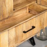 Mango Wood Slat Closet - Image 4
