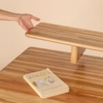 Wooden Artistic Solid Teak Wood Study Table - Image 2
