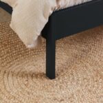 Wooden Black Rattan bed or Cane Wooden Bed - Image 3