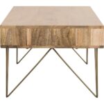 Wooden Handcrafted Mango Wood Coffee Table Furniture - Image 5