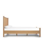 Jodhpuri Modern Cane & Khaki Oak Wood Bed - Image 3
