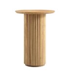 Maru Oak Round Side Table, Oak - Image 2