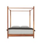 Wooden Artistic Handcrafted Poster Bed - Image 5