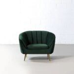 Green Velvet Chair - Image 2