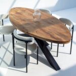 Harper Oval Top Mango Wood Dining Table - Image 3