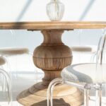 Giselle Wood Dining Table with Hourglass Leg - Image 3