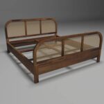 Wooden Artistic King Size Bed - Image 5