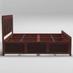 Wooden Artistic Tritonal Bed - Image 5