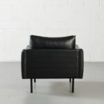MAPLETON - Black Vegan Leather Chair - Image 2