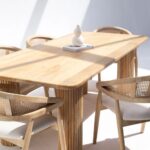 Umbria Mango Wood Dining Table - Image 4