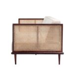 Wooden Cane Handcrafted Carving Sofa - Image 3