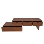 Antique Designed Handmade Multi-Storage Wooden TV Stand - Image 4