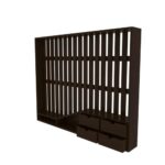 Wooden Classic Wall Striplines Designed Wooden Handmade TV Unit - Image 3