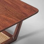 Jaipuri  Sheesham Solid Wood Cane Coffee Table - Image 4