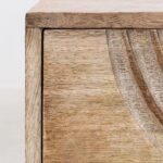 Mango Wood Bedside Table with Drawers - Image 7
