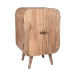 Wooden Modern Side Table Door Storage - Image 2