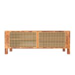 Antique Vintage Ethnic Super Cane Handmade Wooden TV Stand - Image 5