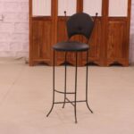 Antique Handmade Wooden Bar Chair - Image 5