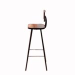Antiquated Handmade Wooden Bar Chair - Image 3