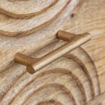 Mango Wood Bedside Table with Drawers - Image 6