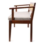 Wooden 2 Seater Cane Sofa - Image 6
