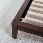Jodhpuri Joinery Rattan Dark Wood Bed - Image 3