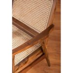 Modern Solid Wood Sinni Seater Wicker Sofa - Image 3