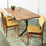 Hand Carved Mango Wood Dining Table - Image 5