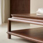 Coffee Table in Acacia Wood for Living Room - Image 3