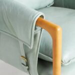 Wooden Leather Chair - Image 7