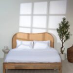 Béryl Rattan Mango Wood Bed - Image 2