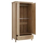 Frances Rattan Double Closet with 1 Drawer, Natural - Image 5