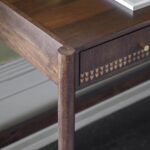 Unique Mango Wood Console Table with Drawer - Image 3