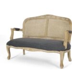 Wooden Modern Sofa Comfort Cane & Carving - Image 7