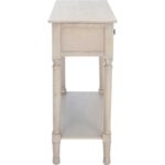 Modern Curved Mango Wood Console Table - Image 6