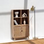 Indian Rattan Door Display Cabinet - Image 2