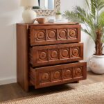 Wooden Artistic Chest of 9 Drawer Furniture - Image 2
