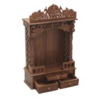 Hand Carved Designer Puja Temple - Image 3