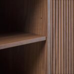 Modern Reeded TV Stand with Open Storage - Image 6