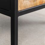 Mango Wood Bedside Table with Drawers - Image 6