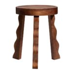 Wooden Stool Handcrafted Side Table - Image 3