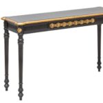 Hand Carving Design Console Table Natural Finish - Image 3