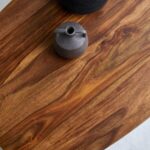 Handcrafted Shape Solid Wood Coffee Table - Image 3